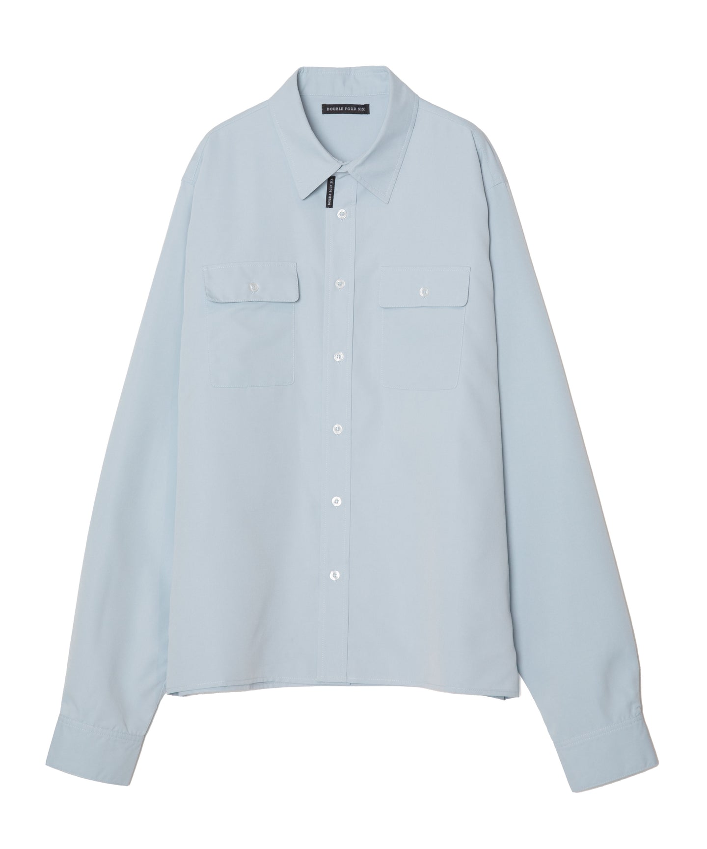 DOUBLE FOUR SIX- Military Double Pocket  Shirt Blue