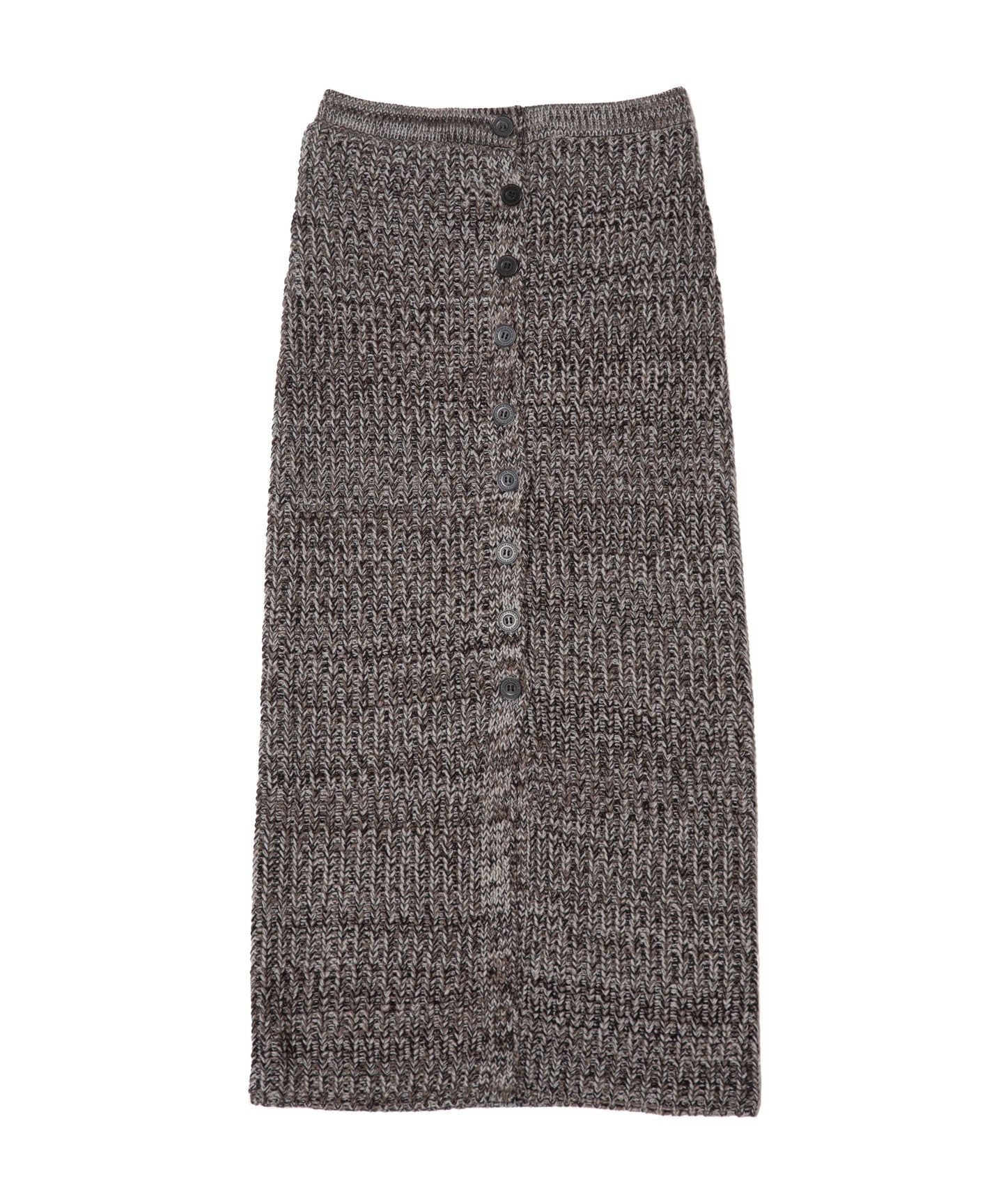 DOUBLE FOUR SIX- Mix yarn Knit Skirt Gray MIX