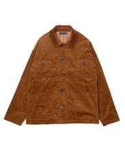 画像をギャラリービューアに読み込む, DOUBLE FOUR SIX-Line Design  Corduroy Blouson Brown
