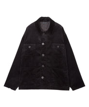 画像をギャラリービューアに読み込む, DOUBLE FOUR SIX-Line Design  Corduroy Blouson Black
