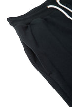 画像をギャラリービューアに読み込む, 446-Leather Emblem Sweatpants Black
