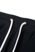 画像をギャラリービューアに読み込む, 446-Leather Emblem Sweatpants Black
