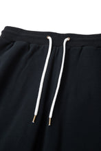 画像をギャラリービューアに読み込む, 446-Leather Emblem Sweatpants Black
