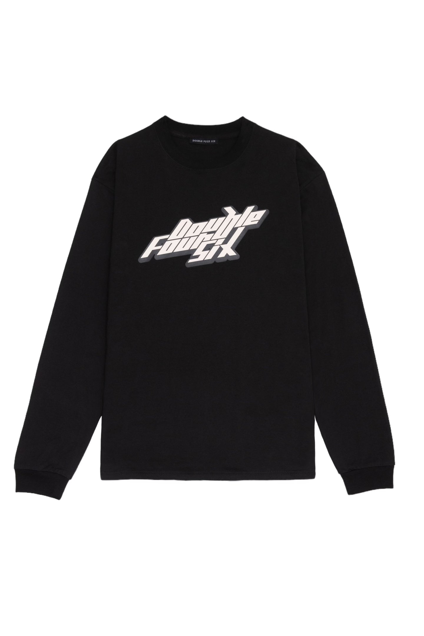 DOUBLE FOUR SIX- Street Logo Long Sleeve T-shirt Black