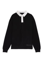 画像をギャラリービューアに読み込む, DOUBLE FOUR SIX- Long Sleeve Polo Shirt Black
