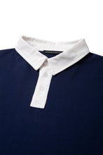 画像をギャラリービューアに読み込む, DOUBLE FOUR SIX- Long Sleeve Polo Shirt Navy
