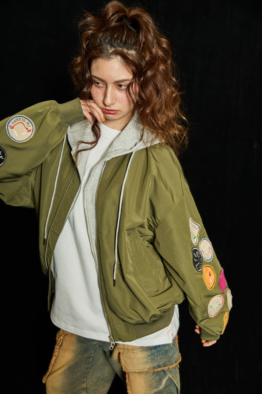 数量限定】LHPコラボ WAPPEN MA-1 KHAKI – 446 - DOUBLE FOUR SIX -