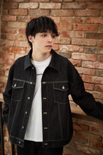 画像をギャラリービューアに読み込む, DOUBLE FOUR SIX- One Wash Denim Jacket Black
