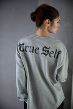 画像をギャラリービューアに読み込む, 446- Message Print Football Sweatshirt 杢Gray
