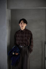 画像をギャラリービューアに読み込む, Relaxed Fit Plaid Shirt Brown Check
