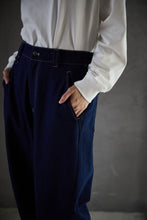 画像をギャラリービューアに読み込む, Barrel Leg One Wash Denim Pants Indigo Blue
