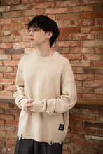 画像をギャラリービューアに読み込む, Grunge Knit Sweater Beige

