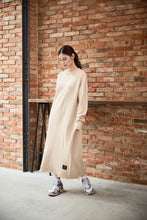 画像をギャラリービューアに読み込む, Grunge Knit Dress Beige
