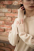 画像をギャラリービューアに読み込む, Grunge Knit Dress Beige
