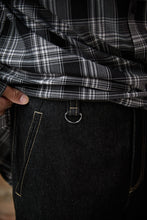 画像をギャラリービューアに読み込む, Barrel Leg One Wash Denim Pants Black

