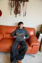 画像をギャラリービューアに読み込む, DOUBLE FOUR SIX- Smile Hoodie　Washed Black
