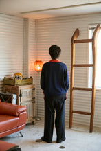 画像をギャラリービューアに読み込む, 446- Stitch Shirt　Navy×Orange
