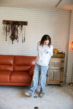 画像をギャラリービューアに読み込む, Wide Paint Denim Pants　Washed Blue
