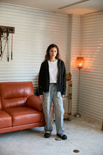 画像をギャラリービューアに読み込む, 446- Logo Stitch Cardigan　Black
