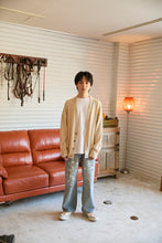 画像をギャラリービューアに読み込む, 446- Logo Stitch Cardigan　Beige
