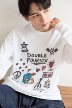 画像をギャラリービューアに読み込む, DOUBLE FOUR SIX- PAINT LONG SLEEVE T-SHIRT　WHITE
