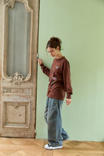 画像をギャラリービューアに読み込む, DOUBLE FOUR SIX- PAINT LONG SLEEVE T-SHIRT　BROWN
