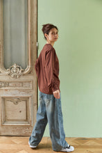 画像をギャラリービューアに読み込む, DOUBLE FOUR SIX- PAINT LONG SLEEVE T-SHIRT　BROWN
