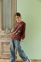 画像をギャラリービューアに読み込む, DOUBLE FOUR SIX- PAINT LONG SLEEVE T-SHIRT　BROWN
