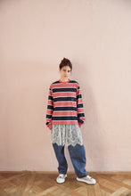 画像をギャラリービューアに読み込む, DOUBLE FOUR SIX- BORDER LONG SLEEVE T-SHIRT　PINK

