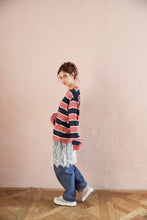画像をギャラリービューアに読み込む, DOUBLE FOUR SIX- BORDER LONG SLEEVE T-SHIRT　PINK
