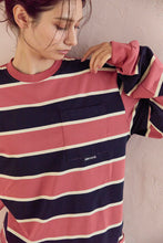 画像をギャラリービューアに読み込む, DOUBLE FOUR SIX- BORDER LONG SLEEVE T-SHIRT　PINK
