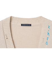 画像をギャラリービューアに読み込む, 446- Logo Stitch Cardigan　Beige
