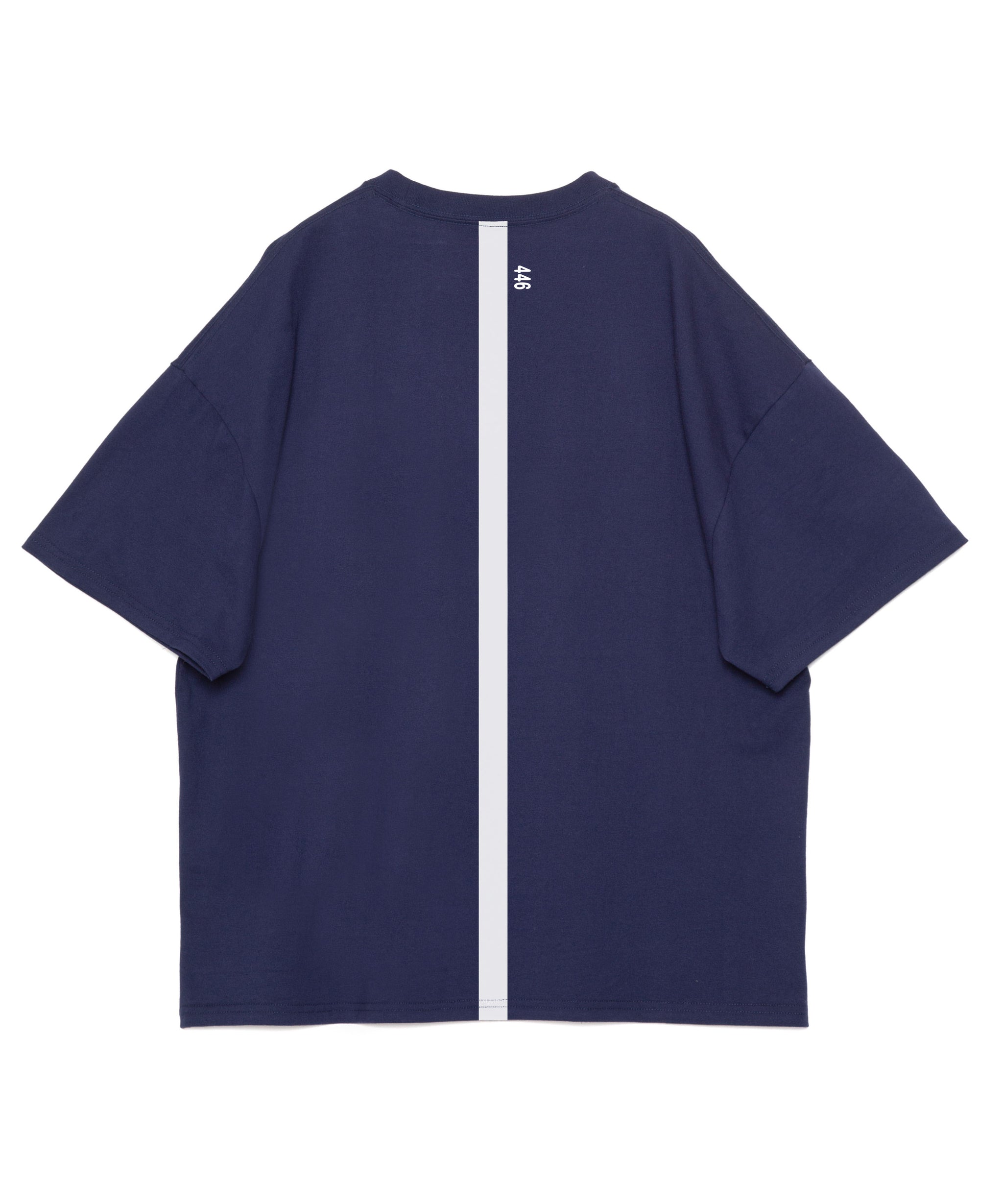 数量限定】DOUBLE FOUR SIX-Stitch Logo T-shirt Navy – 446 - DOUBLE