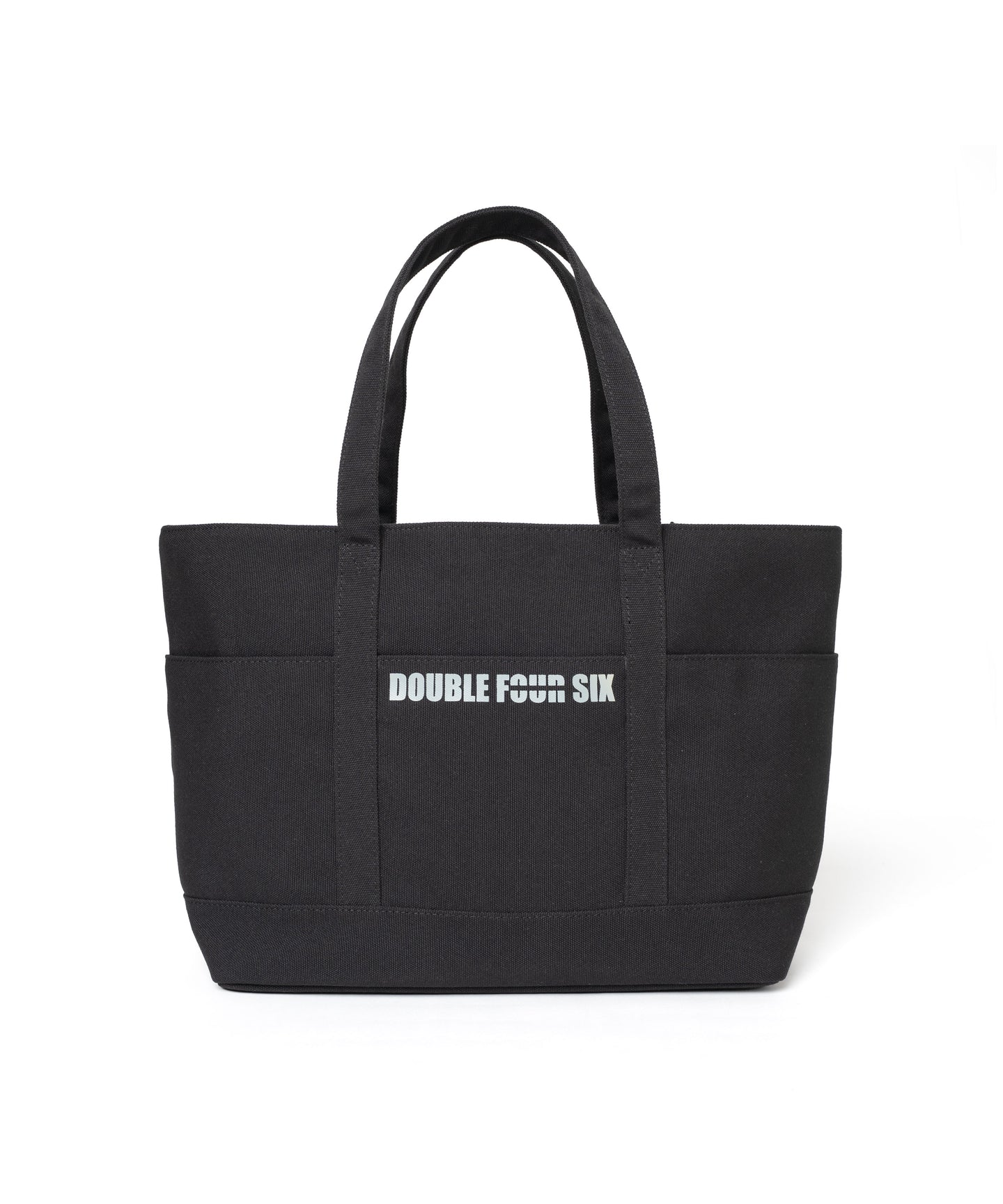 446-DOUBLE FOUR SIX-Fastener Tote Bag  All Blacks