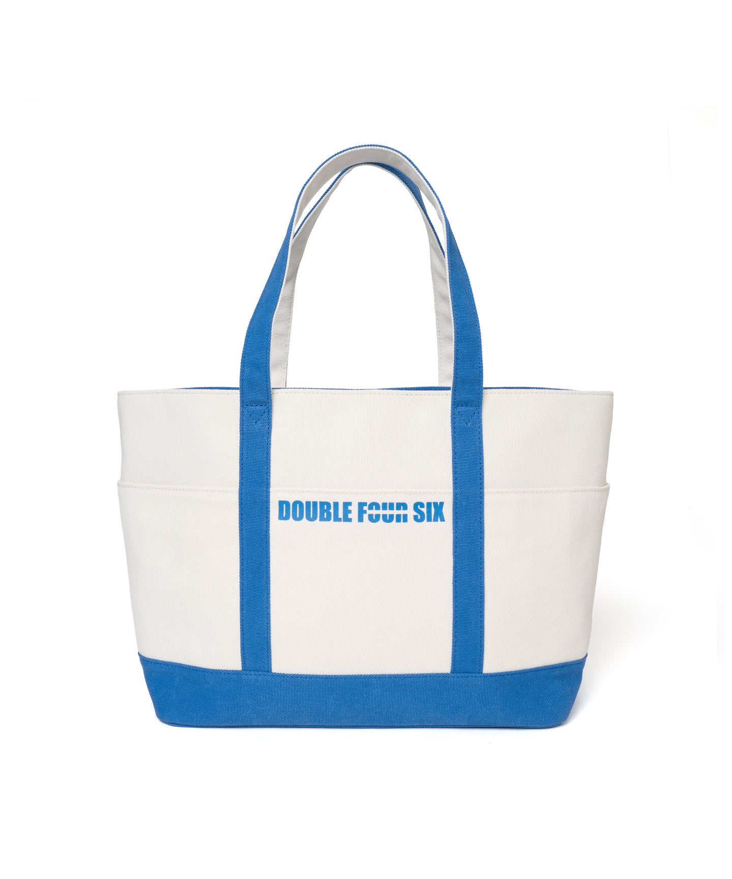 446-DOUBLE FOUR SIX-Fastener Tote Bag  Atae Blue