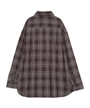 画像をギャラリービューアに読み込む, Relaxed Fit Plaid Shirt Brown Check
