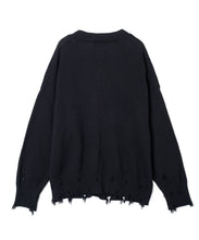 画像をギャラリービューアに読み込む, 446- Logo Stitch Cardigan　Black
