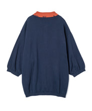 画像をギャラリービューアに読み込む, 446- Stitch Shirt　Navy×Orange
