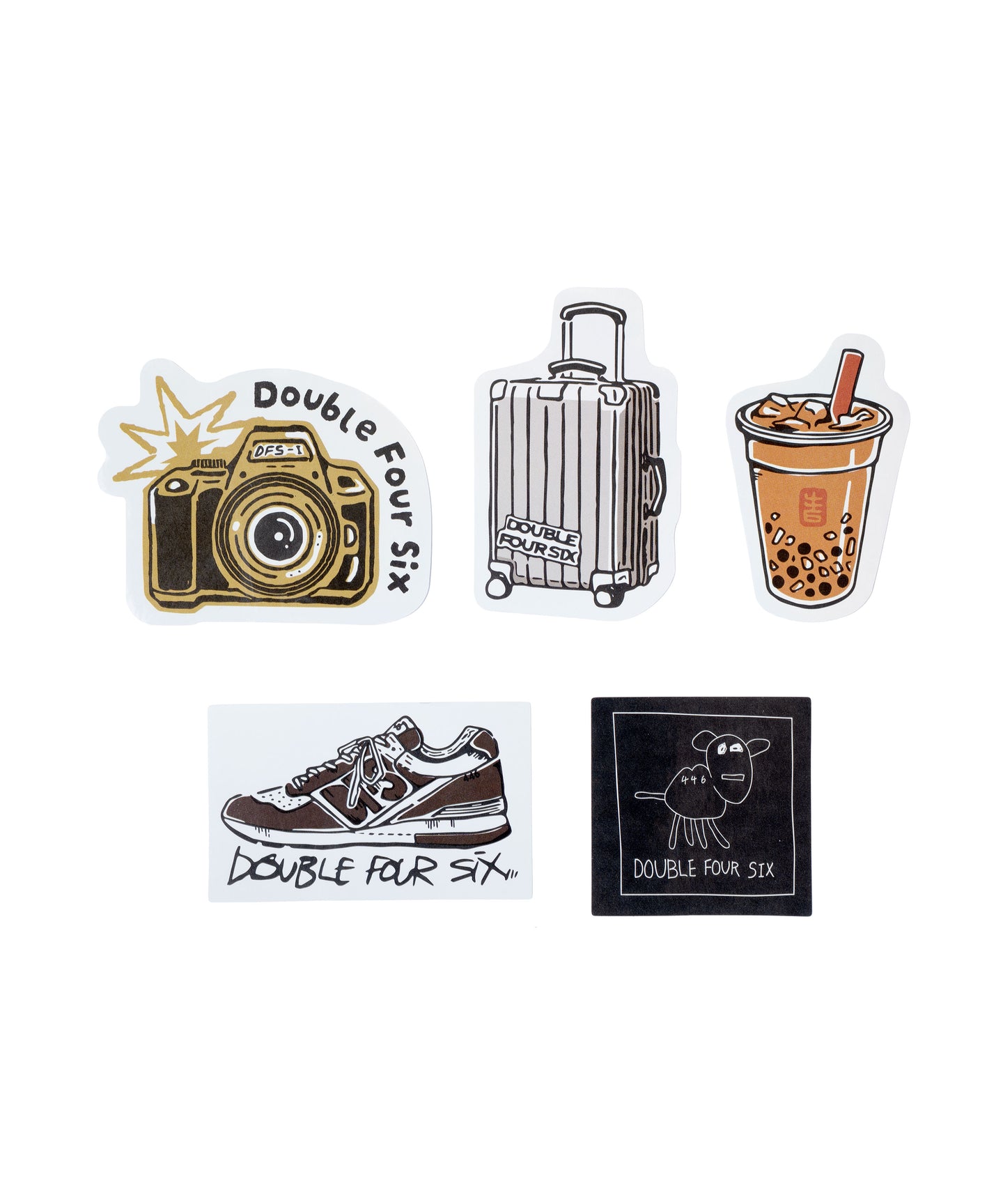 446-DOUBLE FOUR SIX Original Sticker A