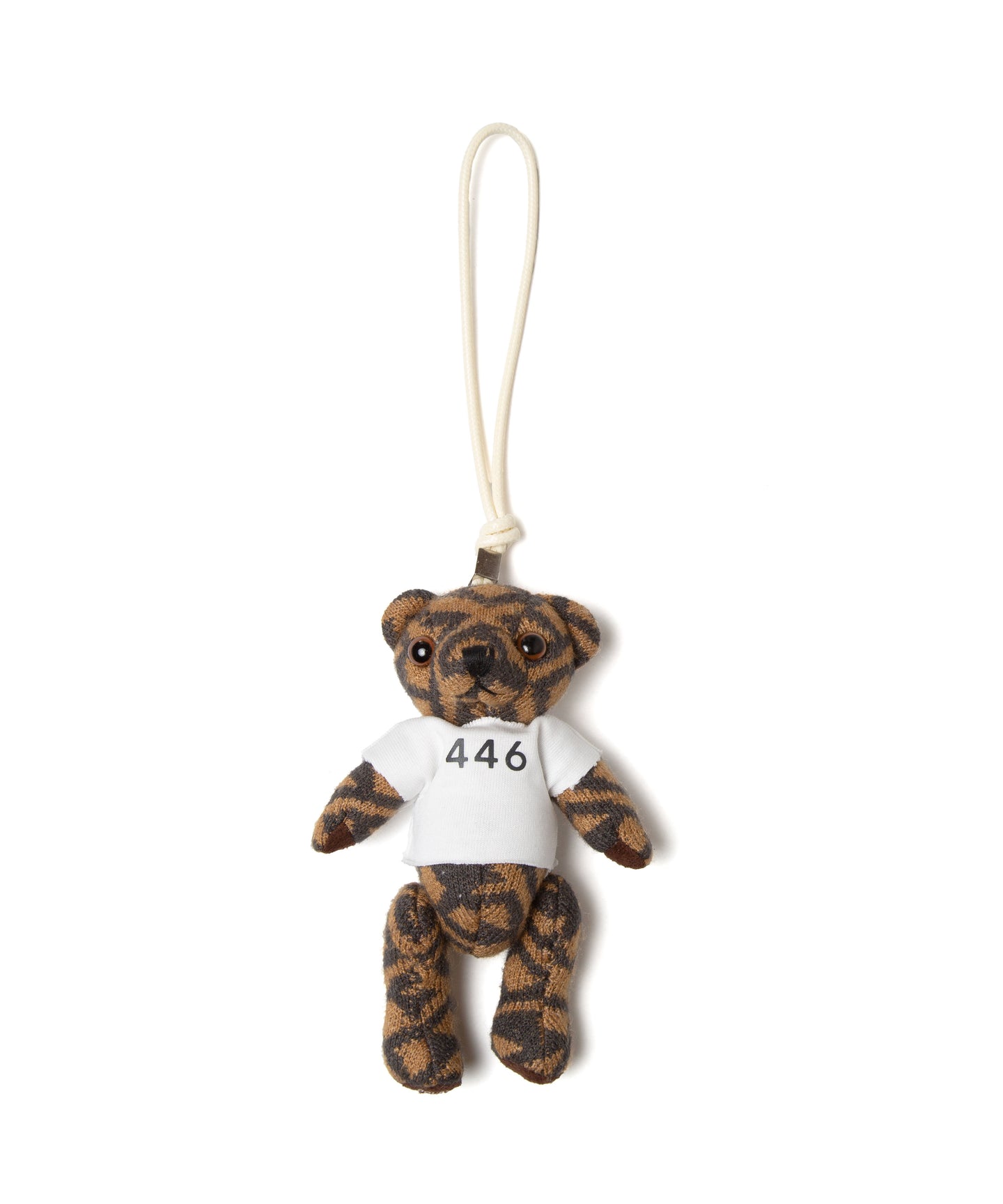 DOUBLE FOUR SIX- 446 Total Pattern Dress Up Teddy Bear Charm White