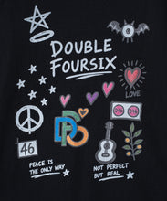 画像をギャラリービューアに読み込む, DOUBLE FOUR SIX- PAINT LONG SLEEVE T-SHIRT　BLACK
