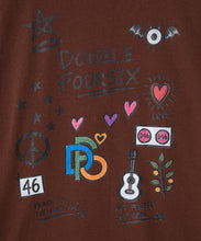 画像をギャラリービューアに読み込む, DOUBLE FOUR SIX- PAINT LONG SLEEVE T-SHIRT　BROWN
