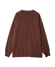画像をギャラリービューアに読み込む, DOUBLE FOUR SIX- PAINT LONG SLEEVE T-SHIRT　BROWN
