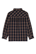 画像をギャラリービューアに読み込む, DOUBLE FOUR SIX- Back Logo Checked Shirt Navy Check
