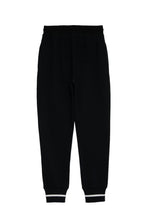 画像をギャラリービューアに読み込む, 446-Leather Emblem Sweatpants Black
