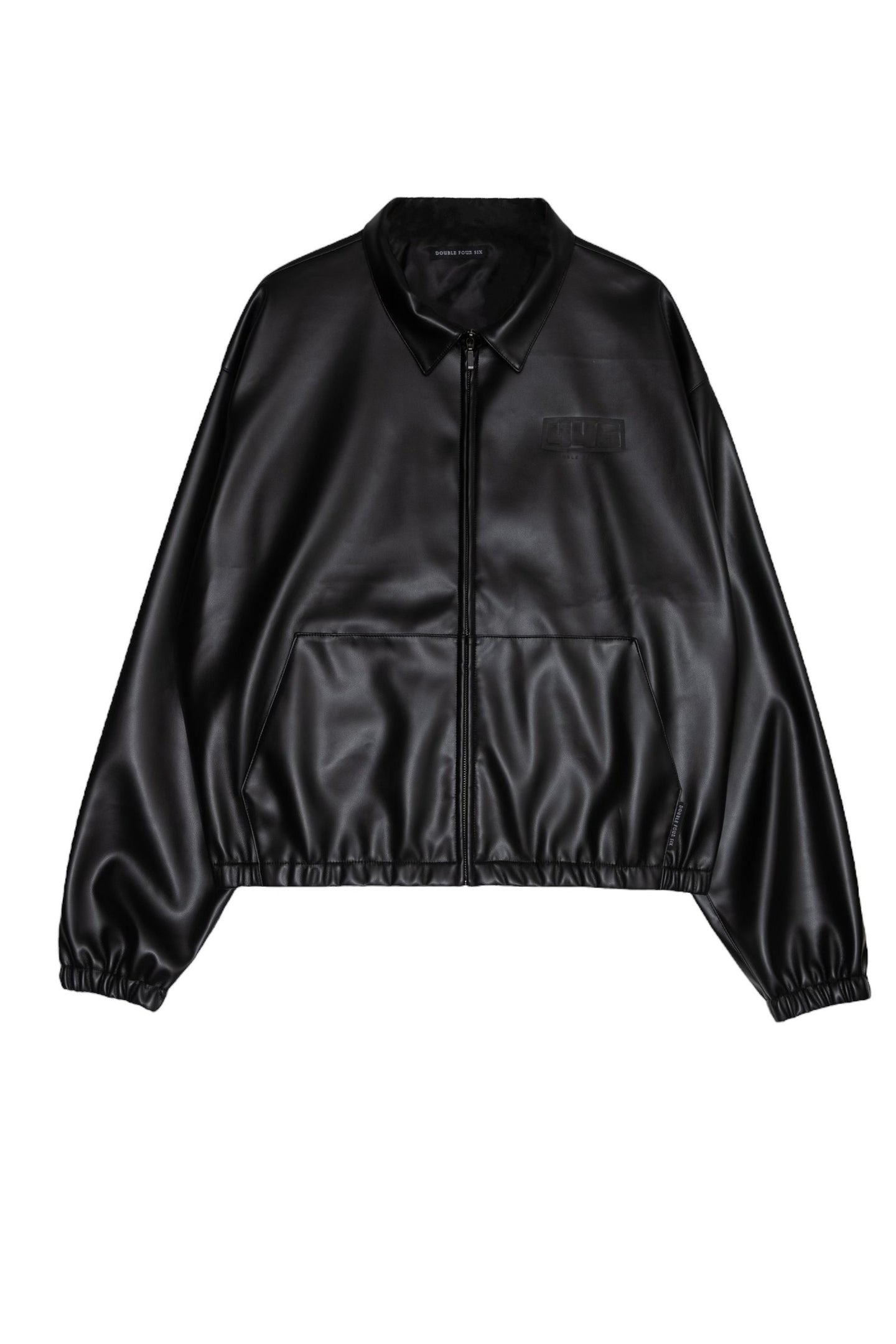 446 Silicon Print Logo Blouson Black