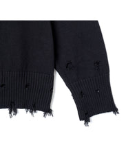 画像をギャラリービューアに読み込む, 446- Logo Stitch Cardigan　Black
