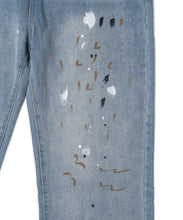 画像をギャラリービューアに読み込む, Wide Paint Denim Pants　Washed Blue
