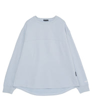 画像をギャラリービューアに読み込む, 446- Message Print Football Sweatshirt Baby Blue
