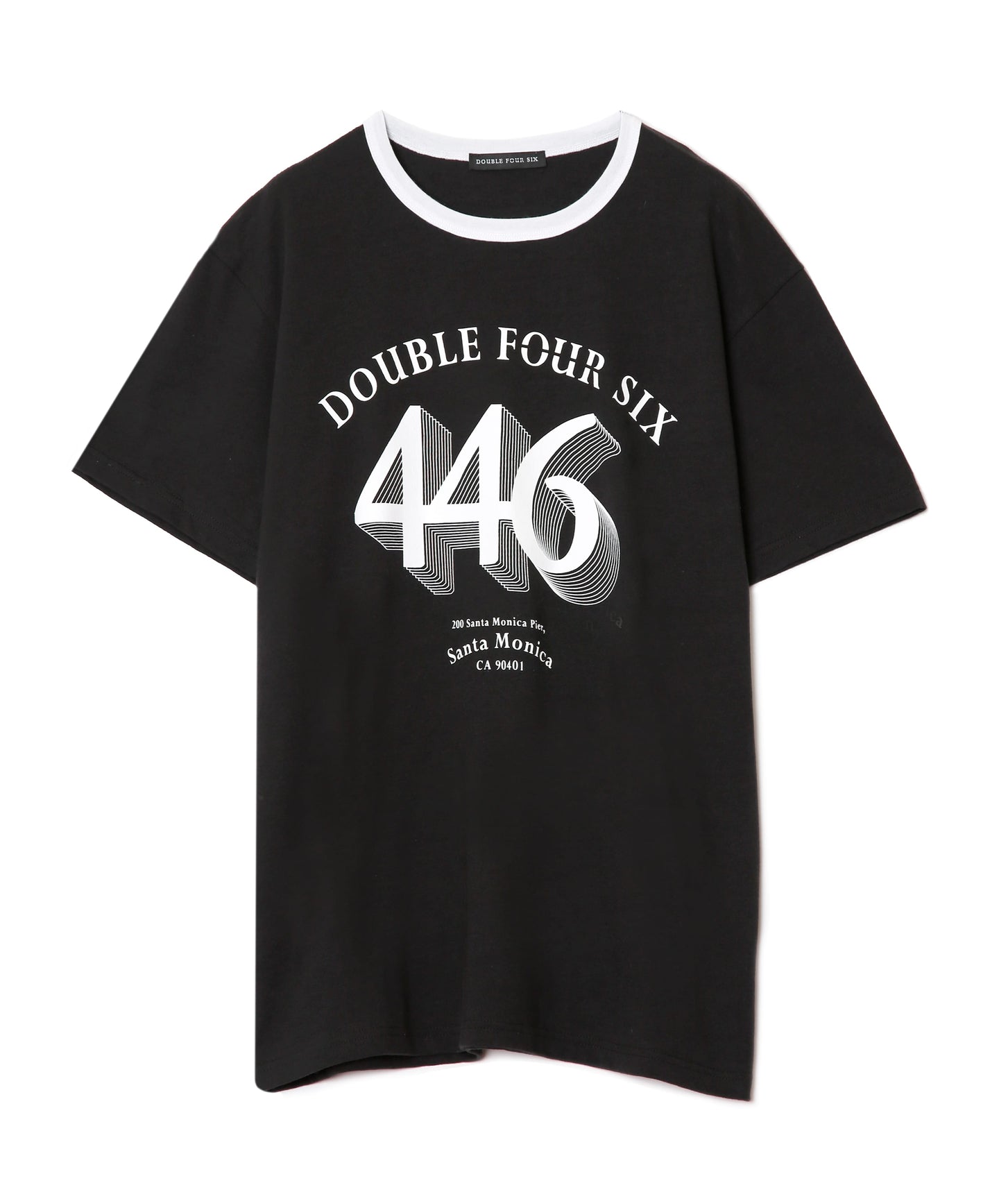 Ringer T-shirt Black